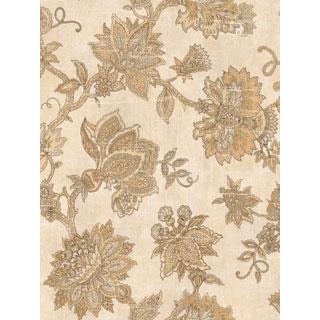 Seabrook Designs CL60405 Claybourne Acrylic Coated Floral Wallpaper